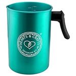 Hearts & Crafts Candle Pots, 64oz. Aluminum Candle Making Pouring Pot for 4lb. Melted Wax, Teal Color - Best for Candles, Arts & Crafts, and More