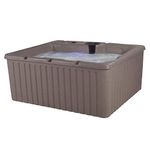 Essential Hot Tubs 14-Jet Newport Hot Tub, Seats 3-4, 3 Passive Therapy Seats Plus Full Body Massage Lounger, Millstone