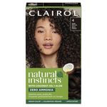 Clairol Natural Instincts Demi-Permanent Hair Dye 4 Dark Brown Hair Color, 1 Count