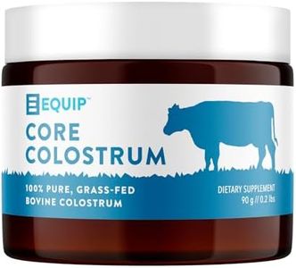 Equip Foods Core Colostrum - Grass Fed Bovine Colostrum Supplement - Lactoferrin Supplement - Support Immune, Skin and Gut Health - 30 Servings - Unflavored