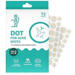 BAKE 2% Salicylic Acid Hydrocolloid Pimple Patches (72 Dots) | Absorbs Oil, Prevents Acne | Waterproof Patches | For Acne, Acne Marks, Acne Prone Skin - 72 Patches