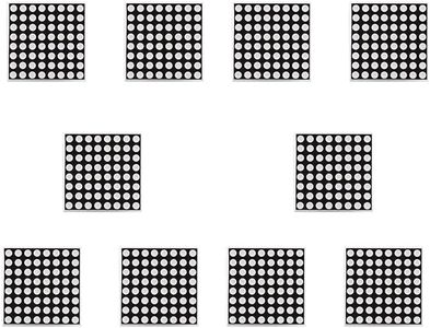 EC Buying 10PCS 8x8 Dot Matrix LED Display Module 1.9MM Matrix Lattice Common Anode Red Digital Tube DIY Kit