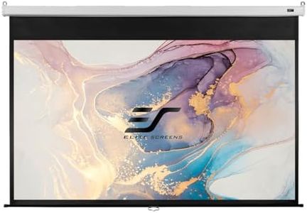 Elite Screens M100HSR-Pro Écran de Projection Manuel SRM Pro Series (Diagonale 254 cm, Hauteur 124,5 cm, Largeur 221 cm, Format 16:9) Blanc