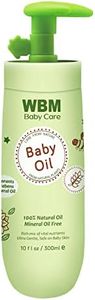 WBM Care Baby Oil | Moisturizing Baby Massage Oil | Mineral Oil-Free with 100% Natural Ingredients and Vitamin E | 10 oz for gentle care and nourishment