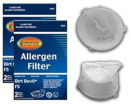 Envirocare Premium Replacement Vacuum Cleaner Filters made to fit Dirt Devil F5. Dirt Devil Scorpion Hand Vacs Models 08200, 8201, 08210, 08215x 4 Filters
