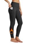 Willit Women's Fleece Lined Leggings High Waisted Winter Thermal Yoga Running Pants with Pockets Black XL