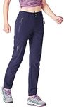 Gopune Women's Outdoor Hiking Pants Lightweight Quick Dry Water Resistant Mountain Trouser, Navy, X-Small