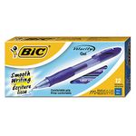 BIC Gel-ocity Original Retractable Gel Pen, Medium Point (0.7 mm), Blue, 12-Count