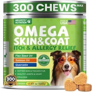 Omega 3-6-9 for Dogs Fish Oil Skin & Coat Supplement Soft Chews 300 ct