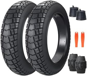ZUKKA 20x4.0 E-Bike Tire 2 Pack Fat Tire High Performance Fat Tire Replacement Tire Folding Mountain Bike Tire High-Density Bike Tires for MTB E Bikes