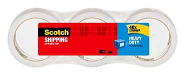 Scotch Packing Tape Heavy Duty Shipping Tape, 1.88" x 50m, 3 Rolls