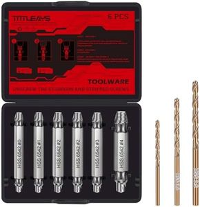 Gifts for Men, 9 PCS Broken Screw Extractor Set - Adult Men Christmas Stocking Gifts, Upgraded Model HSS 6542, Stripped Screws Nuts and Bolts Drill Tool, Broken Stripped Screw Extractor