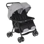 Graco DuoRider Lightweight Double Pushchair, Suitable from birth to approx. 3 years, Steeple Gray fashion