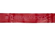 THERABAND CLX Latex-Free Resistance Band, Pilates, Home Gym, HIIT, Physical Therapy, Rehab & Fitness Equipment, 2.5 Metre, Red, Medium