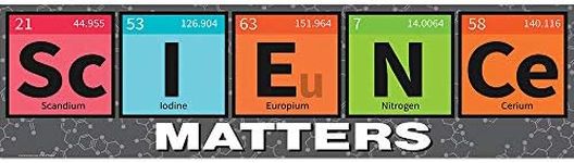 Eureka ''Science Matters'' Periodic Table Classroom Decoration Banner, 45'' x 12''