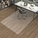 Large Office Chair Mat for Hardwood Floors - 47"×59" Anti-Slip Desk Chair Mat - Heavy Duty Floor Protector for Home or Office - Easy Clean and Flat Without Curling