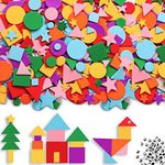 Gushu 1500Pcs Foam Stickers Foam Sh