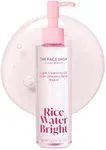 The Face Shop Rice Water Bright Light Facial Cleansing Oil, Daily Makeup Remover, Oil Cleanser, Vegan, Korean Skin Care with Jojoba Oil, Face Pore Cleanser, 150ml