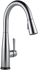 Delta Faucet Essa Touch Kitchen Faucet, Brushed Nickel Kitchen Faucet with Pull Down Sprayer, Kitchen Sink Faucet, Touch Faucet for Kitchen Sink, Delta Touch2O, Arctic Stainless 9113T-AR-DST