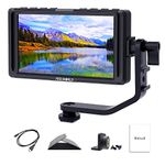 FEELWORLD F5 5 inch DSLR On Camera Field Monitor Small Full HD 1920x1080 IPS Video Peaking Focus Assist with 4K HDMI 8.4V DC Input Output Include Tilt Arm