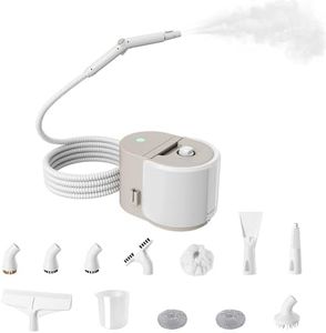 Newbealer Heavy-Duty Steam Cleaner for Home, Stainless Steel Boiler, 12-Piece Accessory Kit, Max 5 Bar Pressure, Multi-Purpose Steamer for Floors, Cars, Furniture, Upholstery, and More