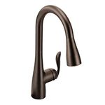 Moen 7594ORB Arbor One-Handle Pulldown Kitchen Faucet Featuring Power Boost and Reflex, Oil Rubbed Bronze