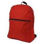 Basic Backpack Simple Bookbag Promotional Daypack School Bag Wholesale 50pcs, Red, Large, Daypack Backpacks