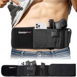 ComfortTac Ultimate Belly Band Holster for Concealed Carry, Black