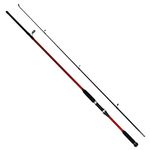 FISSION - 2 Piece Spinning Fishing Red Rod Range (From 20g up to 80g) - General Use All Round for Sea and Freshwater (2.4m / 8ft 20-40g cw) [12-02240]