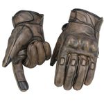 Milwaukee Leather MG7514 Men's Brown Leather with Gel Palm Motorcycle Gloves W/Protective Knuckle - 3X-Large