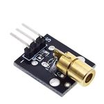 Autro Botix KY-008 5V 3pin 650nm Transmitter Dot Diode Copper Head Red Laser Module | Laser Diode Module | Laser Transmitter Module compatible with arduino