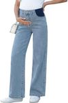 BLENCOT Maternity Wide Leg Jeans Hi