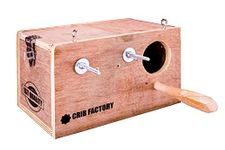 Crib factory Breeding Box for African Love Birds | HIGH-QALITY Plywood | 10 X 6 X 6 INCH (HIGH-QALITY Plywood)