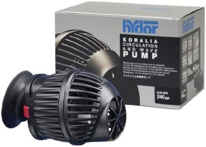 Hydor Koralia Nano Aquarium Circulation Pump, Includes Built-In Cable Protector, 240 GPH, Measures 2.4-Inches & is Ideal for Fresh or Salt Water Use