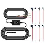 Pelsee Dash Cam Hardwire Kit, Full Set Hard Wire Kit Fuse for P1 Duo Dash Cam Only, 12V-24V to 5V Car Dash Camera Charger Power Cord, 4 Fuse Cable and Installation Tool