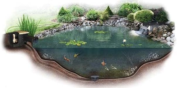 EasyPro EM2121FB Pro-Series Complete Medium-Size Pond Kit, 21'x21'x2' Pond
