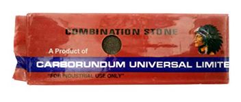 Carborandum Silicon Carbide Thermo 6-Inch Carborundum Combination Sharpening Stone (Multicolor)