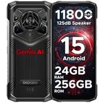 DOOGEERugged Blade 20 Pro Rugged Smartphone, Android 15 Rugged Phone With 11800mAh Battery, 24GB+256GB/2TB, Octa Core, 50MP+20MP+8MP, 125dB, 6.6" HD+ 90Hz, Triple card slots/NFC/OTG/GPS/Face ID