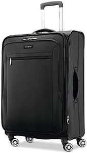 Samsonite Unisex Ascella X Softside Expandable Luggage with Spinners, Black, Checked-Large 29-Inch, Ascella X Softside Expandable Luggage with Spinners