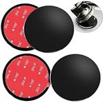 4 Pack 95mm Adhesive Dashboard Pad Mounting Disk, 3.74" Universal Suction Cup Mounting Disc for Suction Cup Phone Holder Mount Garmin GPS Magellan Sat Nav Dash Cam Bracket Stand Stick, Black