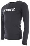 Hurley Mens OAO Quickdry Rashguard Ls Rash Guard Shirt, Black, XL EU