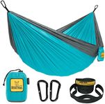 Wise Owl Outfitters Camping Hammocks - Portable Hammock Single or Double Hammock for Outdoor, Indoor w/Tree Straps - Backpacking, Travel, and Camping Gear