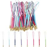 GORGECRAFT 45Pcs 9 Colors Phone Lanyard Straps Hand Wrist Strap Multi-Functional Cell Phone Charm String Lariat Lanyards with Gold Finding for Hanging Cellphone Keyring Trinkets USB Flash Drives Gifts