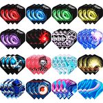 CyeeLife-PET Dart Flights 48pcs(16Designs) Standard,Accessories kit Wings