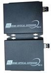 Hanutech Pair of 4K Hdmi Extender with USB KVM Including 10G Inbuilt SFP Duplex Fiber LC Type, Resolution 4K*2K (4096X2160@60Hz) Uncompressed Transmission 20KM- 1 Year Warranty