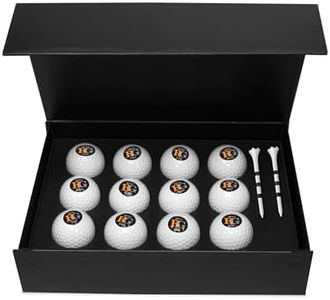 Infusion Personalized Golf Ball Gift Set - Monogrammed Golf Balls - 12 Custom Golf Balls Plus 2 Tees (GB-40)