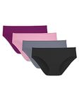 Fruit of the Loom Womens Seamless Panty Bikini Style Underwear, Assorted, 7 US