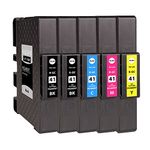 Supply Guy 5 Ink cartridges compatible with Ricoh GC-41 Multipack for Aficio SG2100n SG3100Series SG3100snw SG3110dn SG3110dnw SG3110n SG3110 Series SG3110 sfnw SG3120Bsf