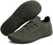 Hike Footwear Comforto Max – Ultra-Stretching & Soft Barefoot Shoes | Lightweight Non-Slip & Zero-Drop Sole Summer Boots | Minimalist Comfortable Walking Shoes for Women Men Green