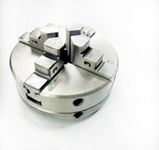 Lathe Chuck 4-Jaw,Self Centering Reversible Chuck Hardened Steel Jaws, Internal External Grinding for Lathe Drilling Milling Machine (65mm)